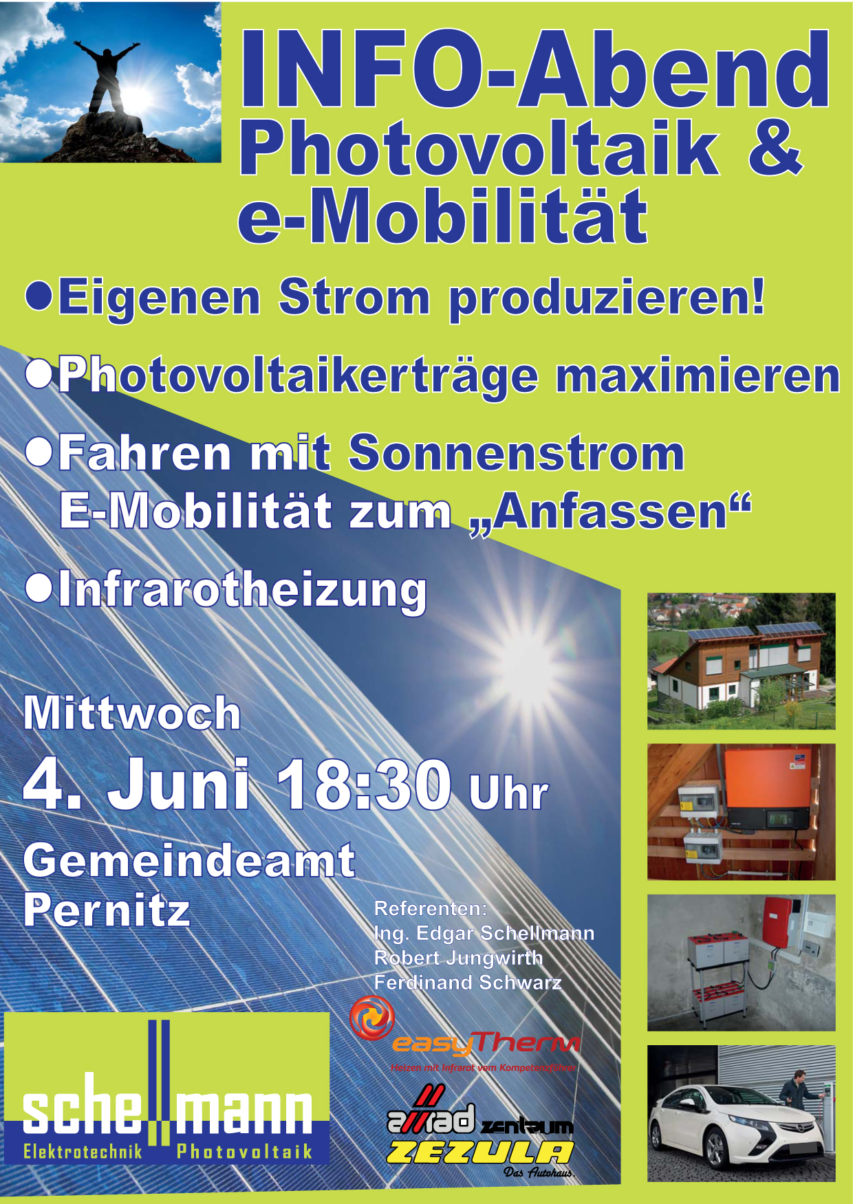 INFO-Abend: Photovoltaik & e-Mobilität