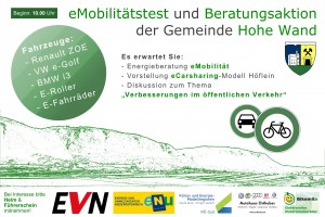 e-mobile Testaktion, Hohe Wand 