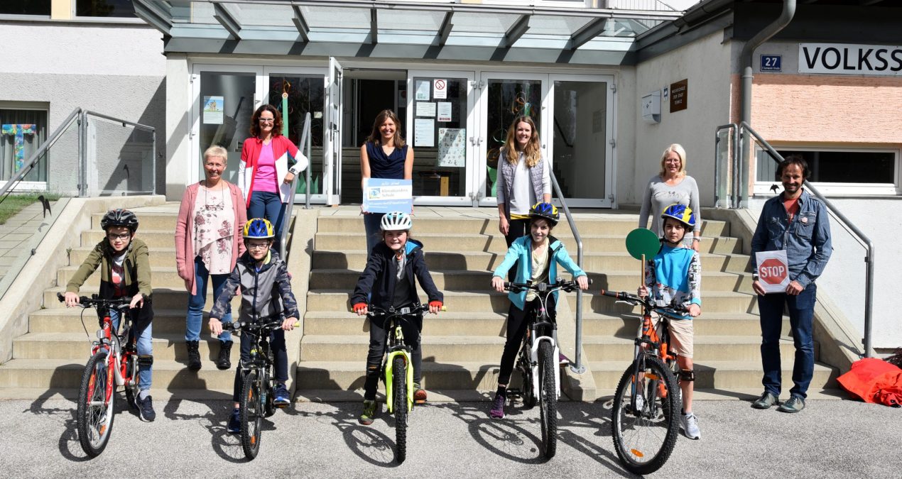 Fahrradprüfung in der Volksschule Pottschach