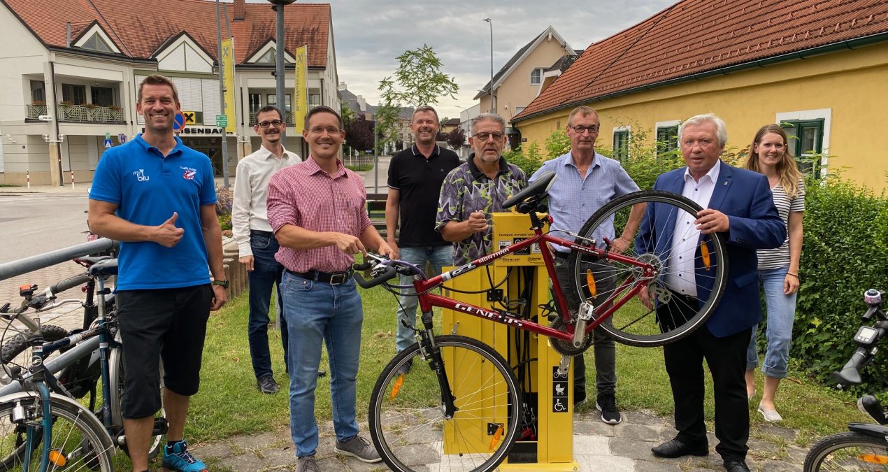 Neue Radservicestation für Neunkirchen