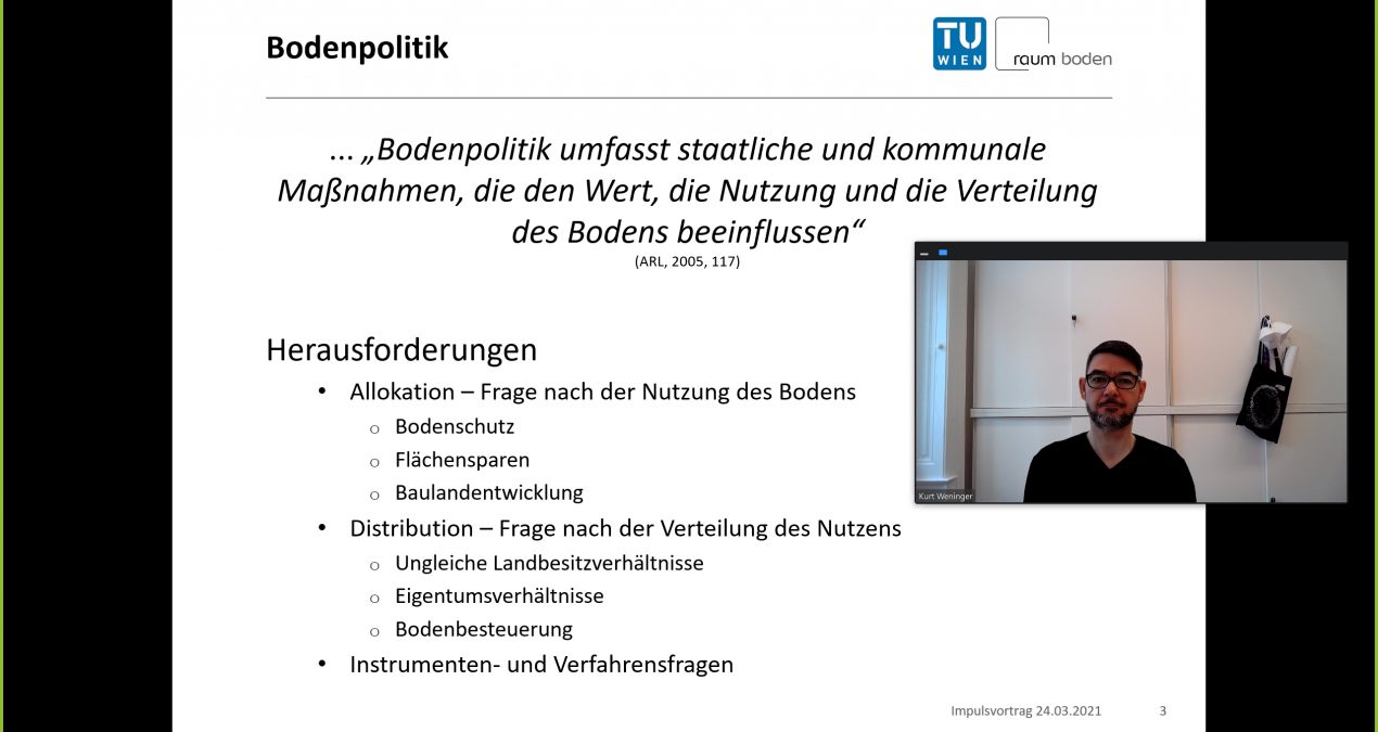 Nachbereitung Webinar: Flächenverbrauch und Bodenversiegelung als umweltpolitische Herausforderung