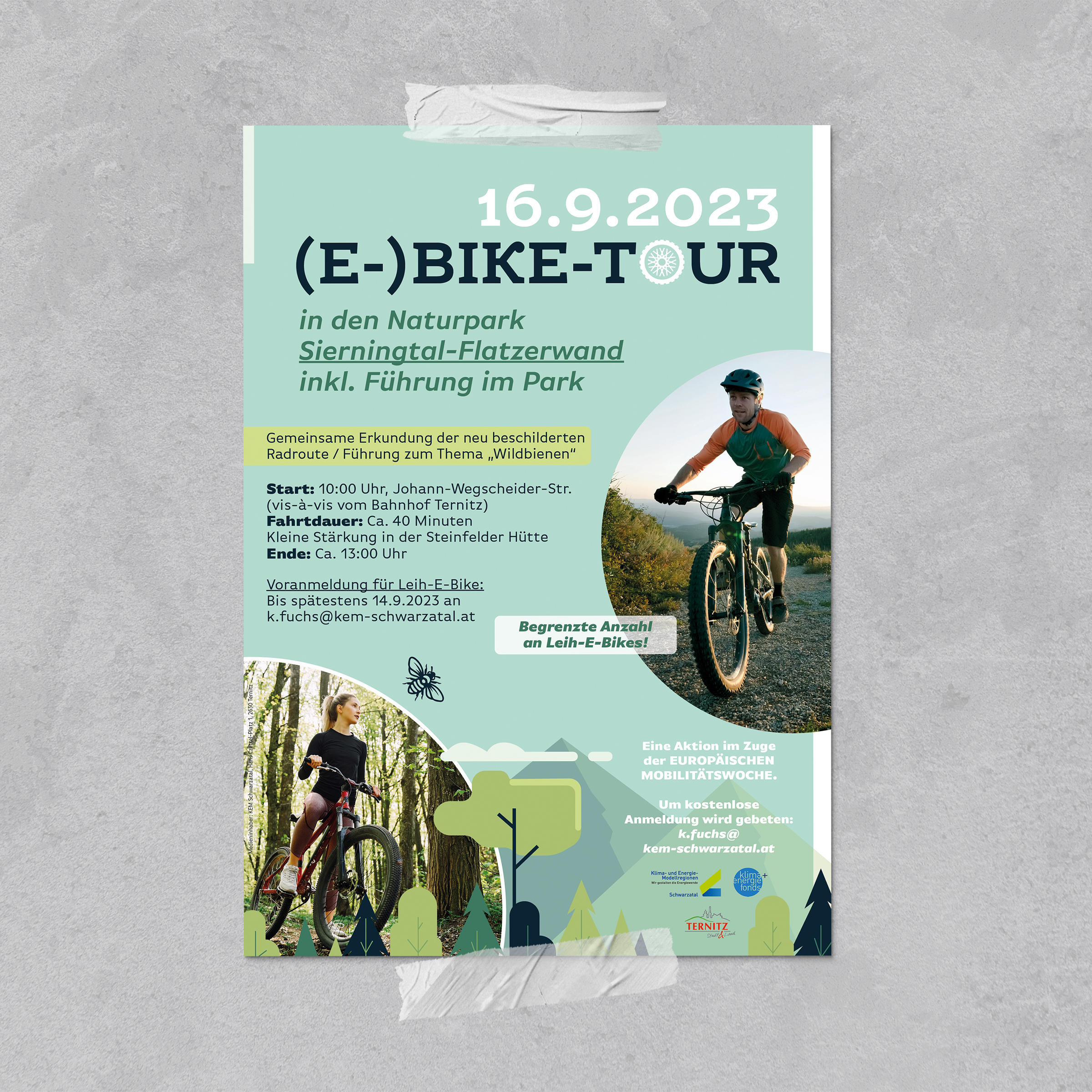 Europäische Mobilitätswoche2023/(E-)Bike-Tour zum Naturpark Sierningtal-Flatzerwand inkl. Führung