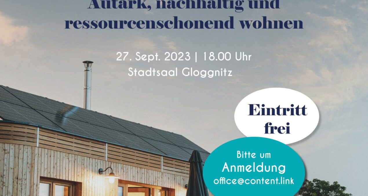 Info-Abend – autark, nachhaltig und ressourcenschonend wohnen